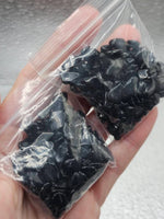 25g Black Obsidian/Mineral Chips/Crystal Tumbles/Art/Crafts/Metaphysical