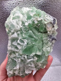 698g Green Sugar Fluorite//Sphalerite//Druse//Sparkly Minerals//All Natural//Crystals/Fujian, China