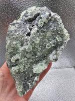 698g Green Sugar Fluorite//Sphalerite//Druse//Sparkly Minerals//All Natural//Crystals/Fujian, China