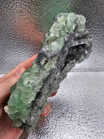 698g Green Sugar Fluorite//Sphalerite//Druse//Sparkly Minerals//All Natural//Crystals/Fujian, China